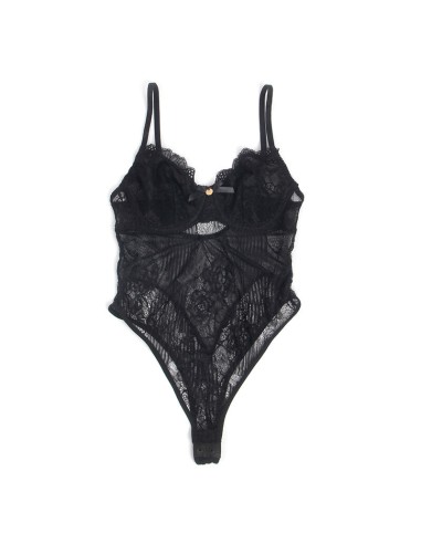 SUBBLIME 955625 BODY DE ENCAJE CON CIERRE INFERIOR NEGRO L XL