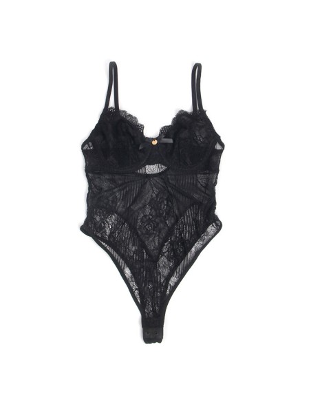SUBBLIME 955625 BODY DE ENCAJE CON CIERRE INFERIOR NEGRO L XL