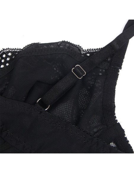 SUBBLIME 955625 BODY DE ENCAJE CON CIERRE INFERIOR NEGRO L XL