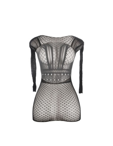 SUBBLIME 951931 VESTIDO DE REJILLA CORTO CON ESPALDA DESCUBIERTA TALLA ANICA