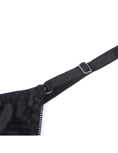 SUBBLIME 955199 SET SUJETADOR CON LAZO NEGRO AJUSTABLE S M