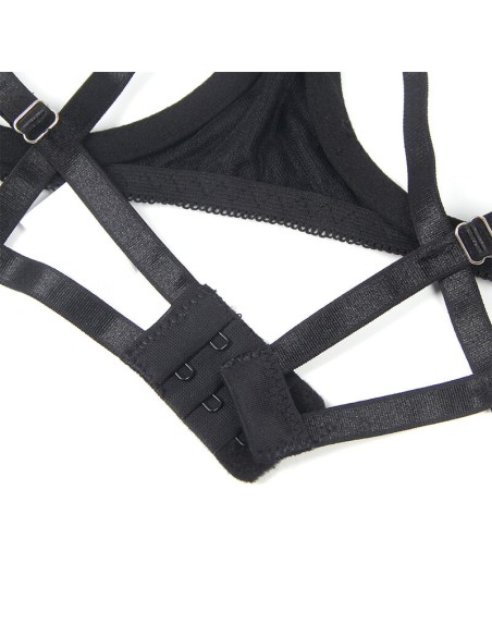 SUBBLIME 955199 SET SUJETADOR CON LAZO NEGRO AJUSTABLE S M