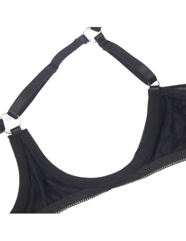 SUBBLIME 955199 SET SUJETADOR CON LAZO NEGRO AJUSTABLE S M