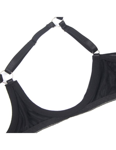 SUBBLIME 955199 SET SUJETADOR CON LAZO NEGRO AJUSTABLE S M