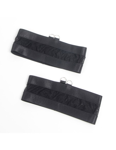 SUBBLIME 955236 SET SUJETADOR CON LIGUERO BONDAGE NEGRO S M