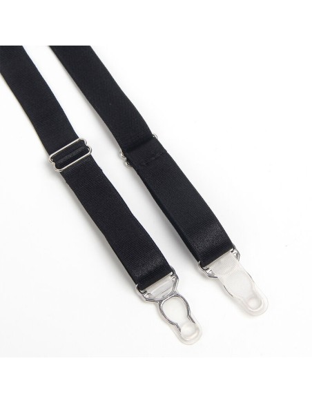 SUBBLIME 955236 SET SUJETADOR CON LIGUERO BONDAGE NEGRO S M