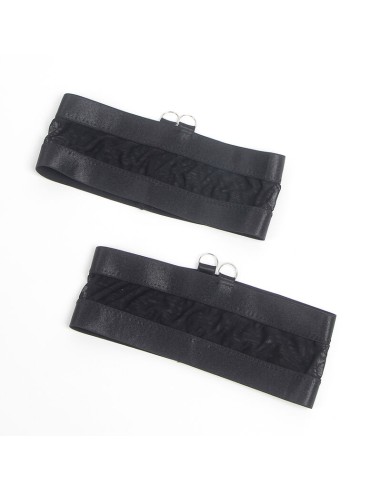 SUBBLIME 955243 SET SUJETADOR CON LIGUERO BONDAGE NEGRO L XL
