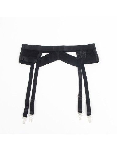SUBBLIME 955243 SET SUJETADOR CON LIGUERO BONDAGE NEGRO L XL