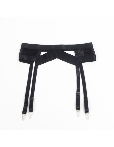 SUBBLIME 955243 SET SUJETADOR CON LIGUERO BONDAGE NEGRO L XL