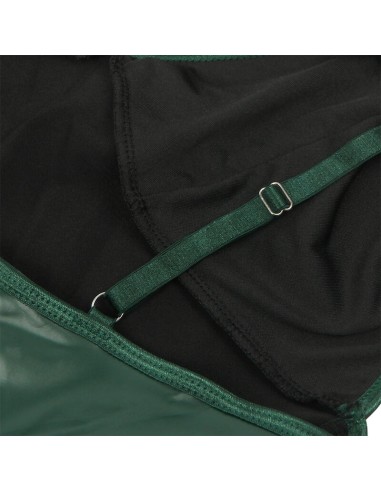 SUBBLIME 955441 VESTIDO CON TIRANTES DE CUERO VERDE L XL