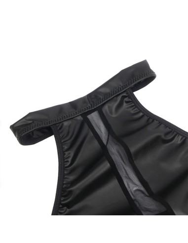 SUBBLIME 955472 VESTIDO CUELLO HALTER CON TRANSPARENCIAS NEGRO S M