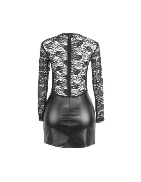 SUBBLIME 955595 VESTIDO DE MANGA LARGA CON ENCAJE NEGRO S M