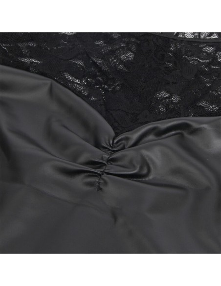 SUBBLIME 955595 VESTIDO DE MANGA LARGA CON ENCAJE NEGRO S M