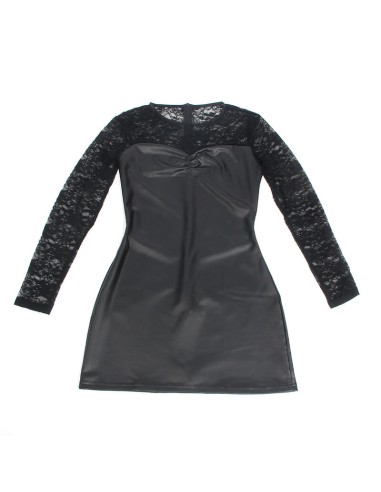 SUBBLIME 955601 VESTIDO DE MANGA LARGA CON ENCAJE NEGRO L XL