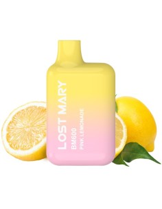 LOST MARY BM600 VAPER NICOTINA 2 DESECHABLE SABOR LIMONADA ROSA
