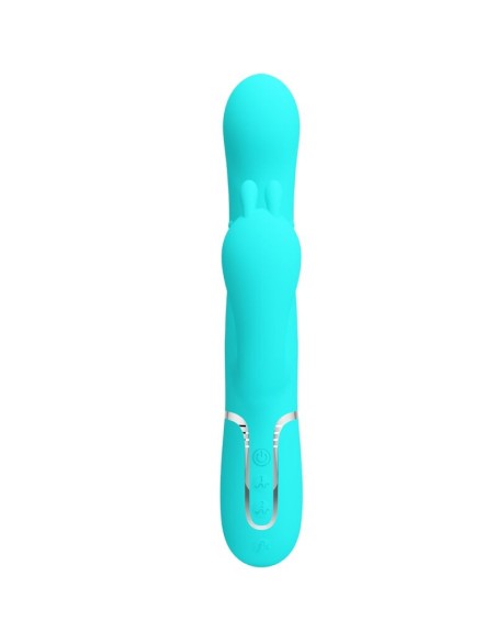 PRETTY LOVE CAMMY TRIPLE VIBRADOR RABBIT MULTIFUNCIAN 4 EN 1 AZUL