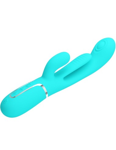 PRETTY LOVE SHANIA TRIPLE VIBRADOR RABBIT MULTIFUNCIAN 3 EN 1