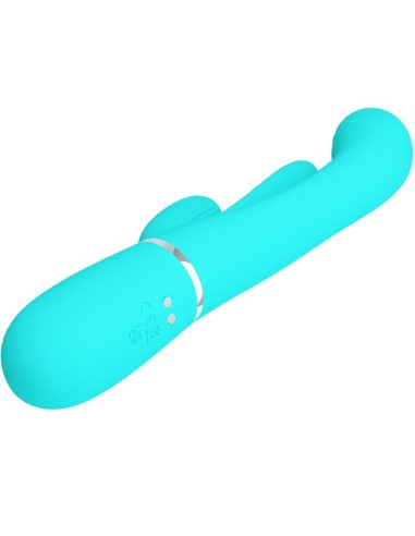 PRETTY LOVE SHANIA TRIPLE VIBRADOR RABBIT MULTIFUNCIAN 3 EN 1