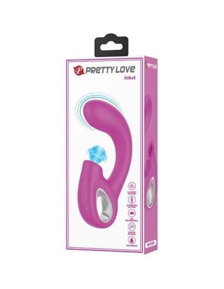 PRETTY LOVE SIBEL VIBRADOR PUNTO G ESTIMULADOR CLATORIS 10 VIBRACIONES MORADO