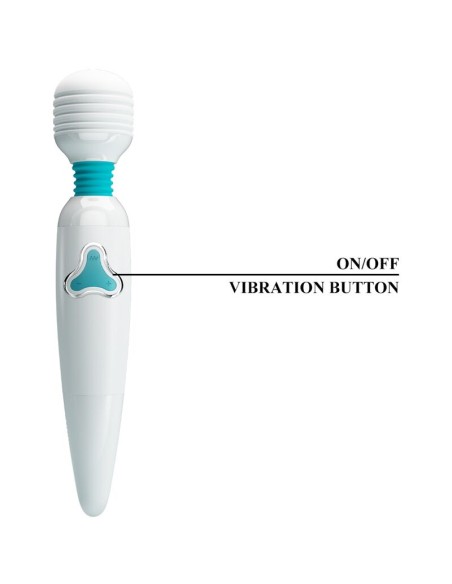 PRETTY LOVE CLOUD VIBRADOR WAND 7 VIBRACIONES BLANCO