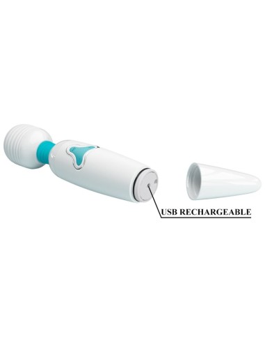 PRETTY LOVE CLOUD VIBRADOR WAND 7 VIBRACIONES BLANCO