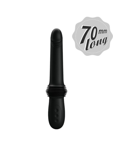 PRETTY LOVE PAZUZU VIBRADOR 3 MODOS DE EMPUJE NEGRO