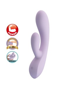 PRETTY LOVE ROSOLYN VIBRADOR RABBIT 10 VIBRACIONES MORADO