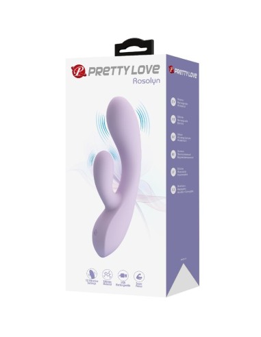 PRETTY LOVE ROSOLYN VIBRADOR RABBIT 10 VIBRACIONES MORADO