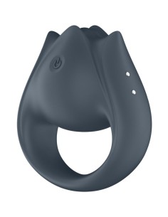 SATISFYER PERFECT PAIR 2 MULTIVIBRADOR 2 EN 1 ANILLO PARA PENE ESTIMULADOR DE DEDO GRIS 2
