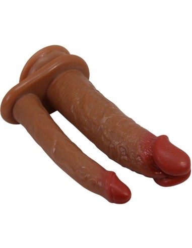 PRETTY LOVE HULBERT DOBLE DILDO REALASTICO CON VIBRACIAN MULATO
