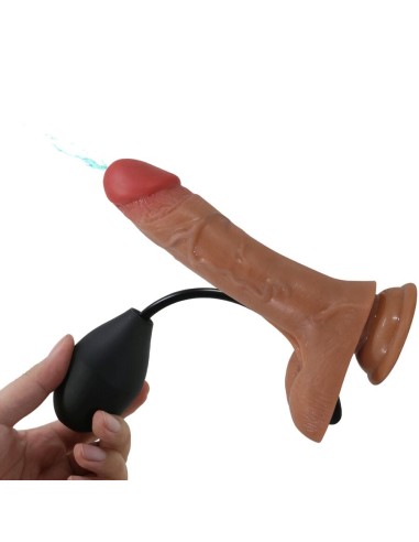 PRETTY LOVE HARNESS BRIEFS UNIVERSAL CON DILDO VIBRACIAN Y SQUIRTING 155 CM MULATO