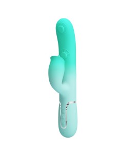PRETTY LOVE GIGI VIBRADOR RABBIT MULTIFUNCIAN VERDE AGUA 2