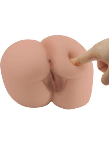 CRAZY BULL BERNACE TRASERO VIBRADOR CON VAGINA Y ANO REALASTICO NATURAL CONTROL REMOTO