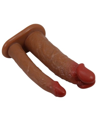 PRETTY LOVE YAIRON FUNDA PARA PENE DOBLE CON EXTENSIAN DE 4 CM MULATO