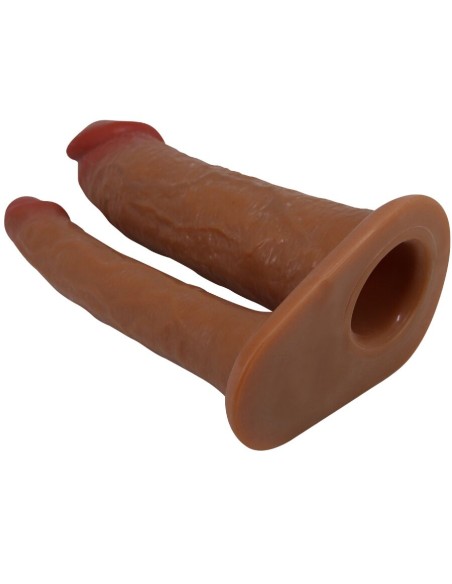 PRETTY LOVE YAIRON FUNDA PARA PENE DOBLE CON EXTENSIAN DE 4 CM MULATO