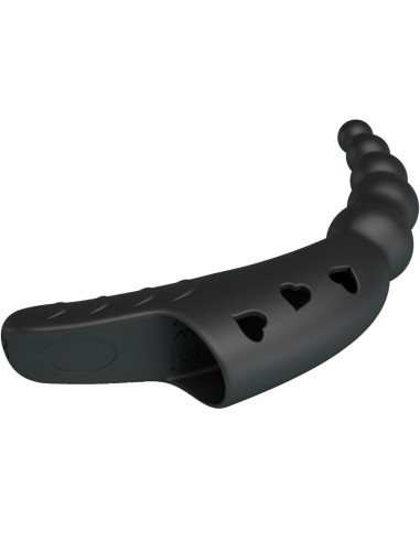 PRETTY LOVE JORDIN VIBRADOR DE DEDO 10 VIBRACIONES NEGRO