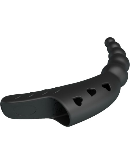 PRETTY LOVE JORDIN VIBRADOR DE DEDO 10 VIBRACIONES NEGRO