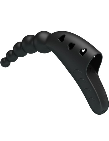 PRETTY LOVE JORDIN VIBRADOR DE DEDO 10 VIBRACIONES NEGRO