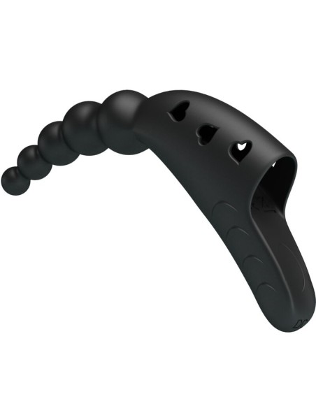 PRETTY LOVE JORDIN VIBRADOR DE DEDO 10 VIBRACIONES NEGRO