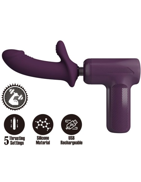 PRETTY LOVE DJ SCHOLAR MASAJEADOR 5 CONFIGURACIONES MORADO