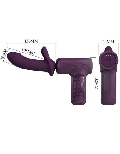 PRETTY LOVE DJ SCHOLAR MASAJEADOR 5 CONFIGURACIONES MORADO