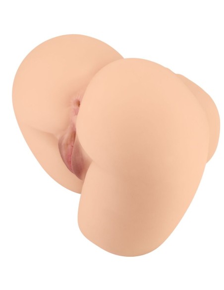 CRAZY BULL ROLONDA TRASERO VIBRADOR CON VAGINA Y ANO REALASTICO NATURAL
