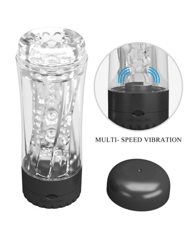 PRETTY LOVE TAMARA MASTURBADOR MASCULINO VIBRADOR MULTIVELOCIDAD NEGRO