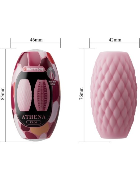 PRETTY LOVE ATHENA EROS MASTURBADOR MASCULINO SILICONA ROSA