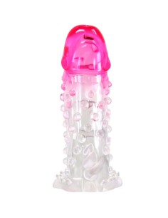 PRETTY LOVE WILFORD FUNDA REALASTICA ALARGADORA CON RELIEVE PARA PENE ROSA