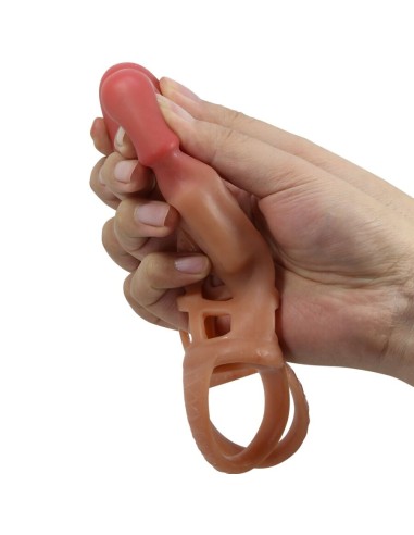 PRETTY LOVE PRESTON FUNDA PARA PENE CON VIBRACIAN DE 18 CM