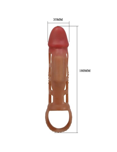 PRETTY LOVE PRESTON FUNDA PARA PENE CON VIBRACIAN DE 18 CM