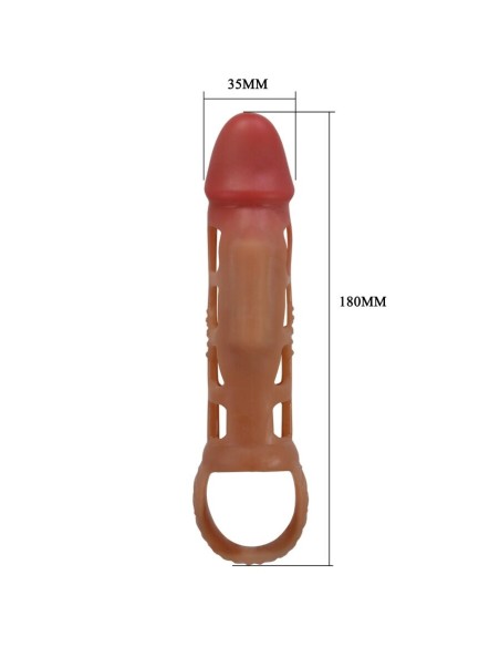 PRETTY LOVE PRESTON FUNDA PARA PENE CON VIBRACIAN DE 18 CM