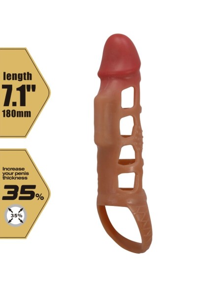 PRETTY LOVE PRESTON FUNDA PARA PENE CON VIBRACIAN DE 18 CM