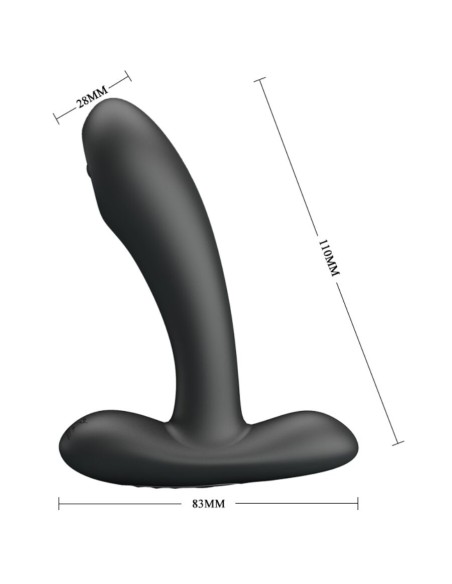 PRETTY LOVE REMINGTON MASAJEADOR VIBRADOR ANAL Y VAGINAL NEGRO